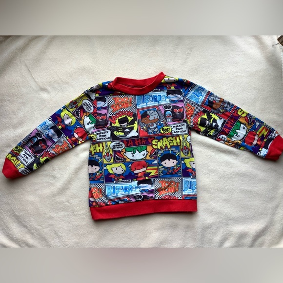 Pat Pat Superhero Comic Long Sleeve size 4 to 5 year 4-5Y - Picture 1 of 3